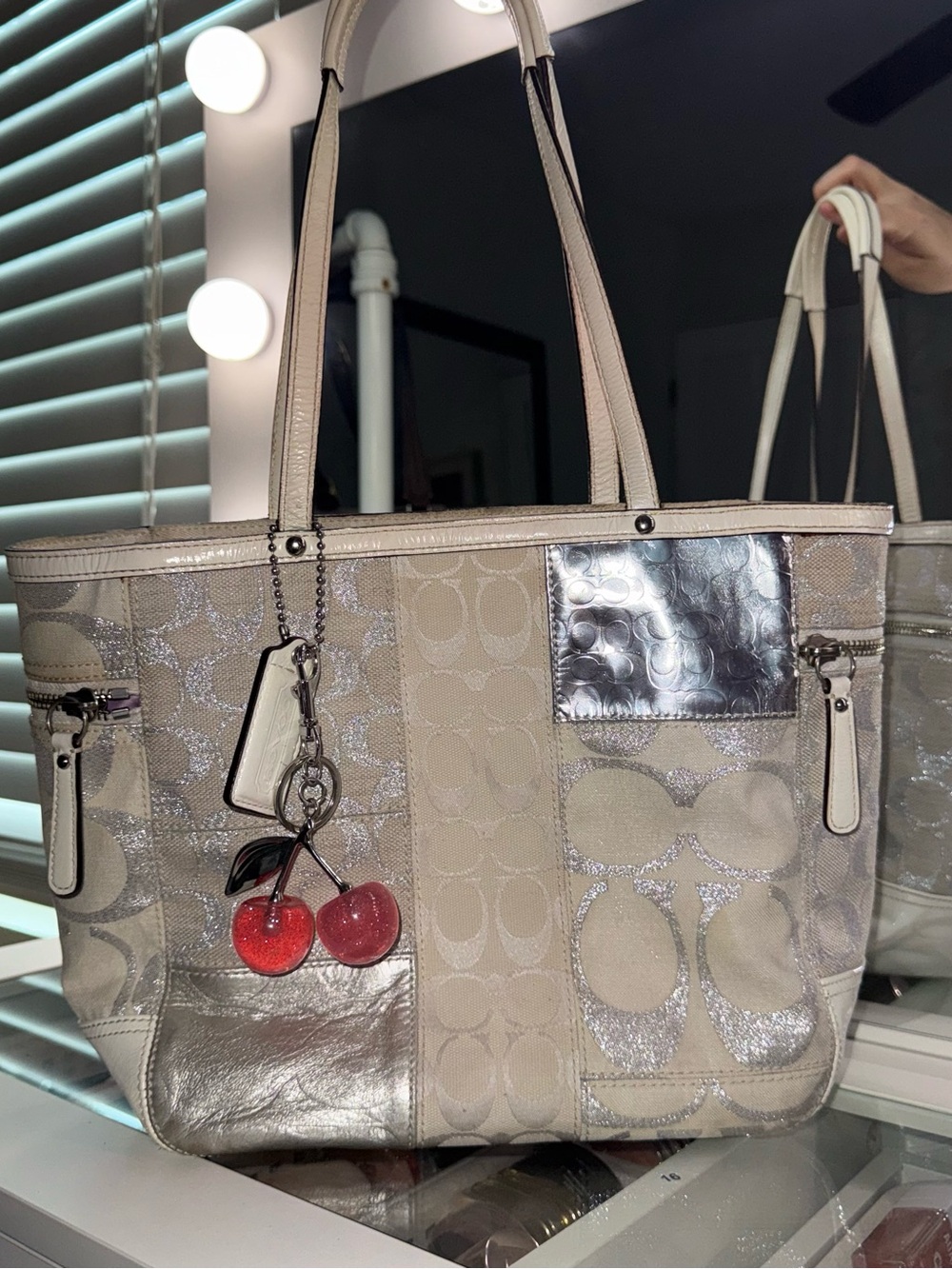Vintage Coach Patchwork Tote Bag 🤍✨